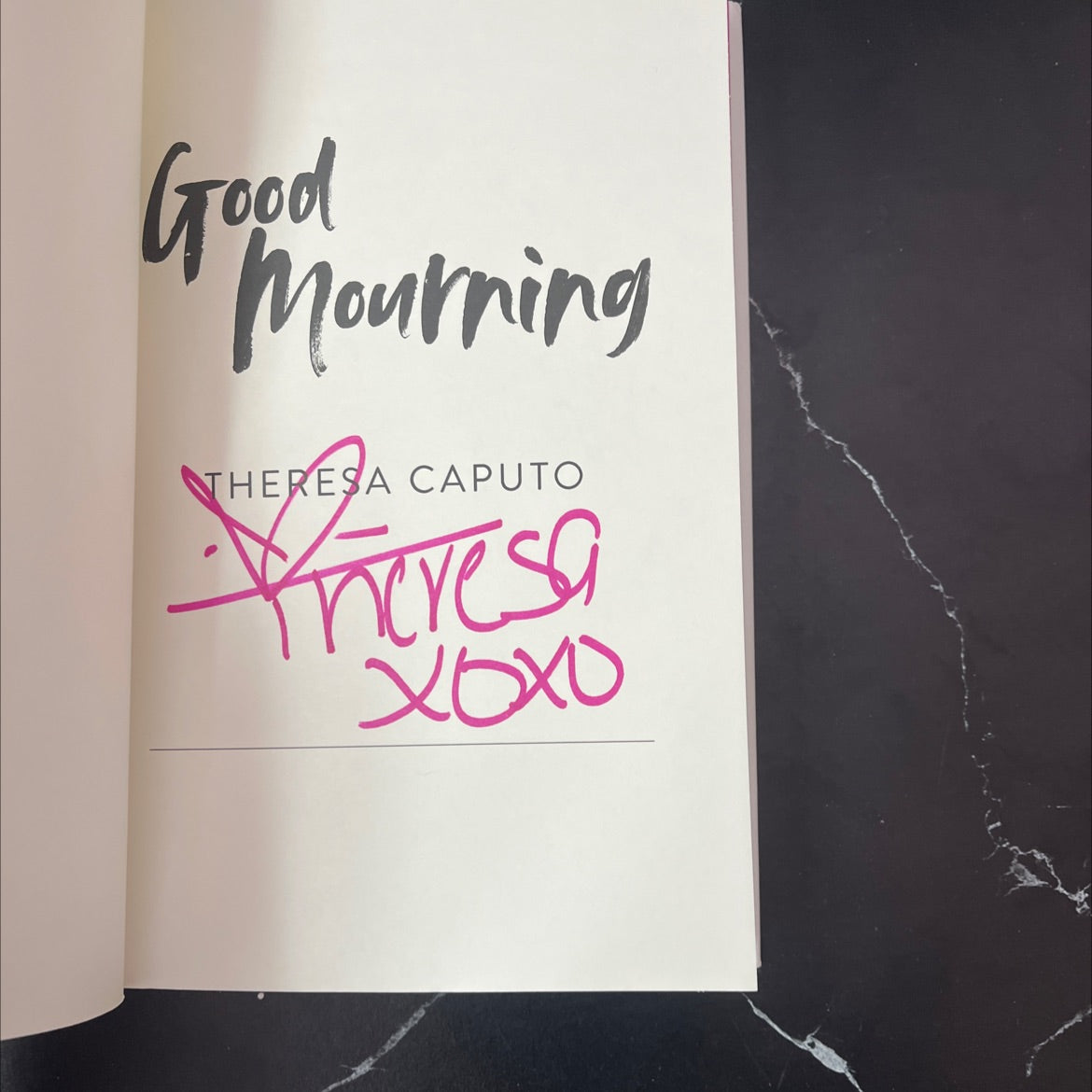 SIGNED good mourning moving through everyday losses with wisdom from the other side book, by theresa caputo, 2020 image 4