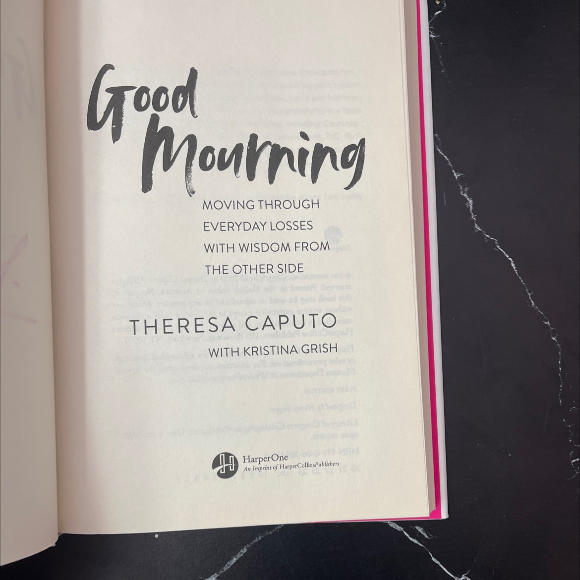 SIGNED good mourning moving through everyday losses with wisdom from the other side book, by theresa caputo, 2020 image 2