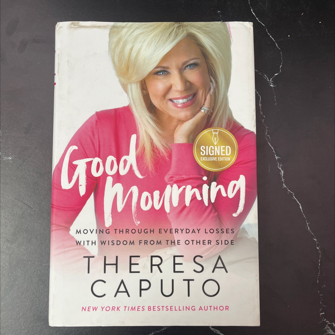 SIGNED good mourning moving through everyday losses with wisdom from the other side book, by theresa caputo, 2020 image 1