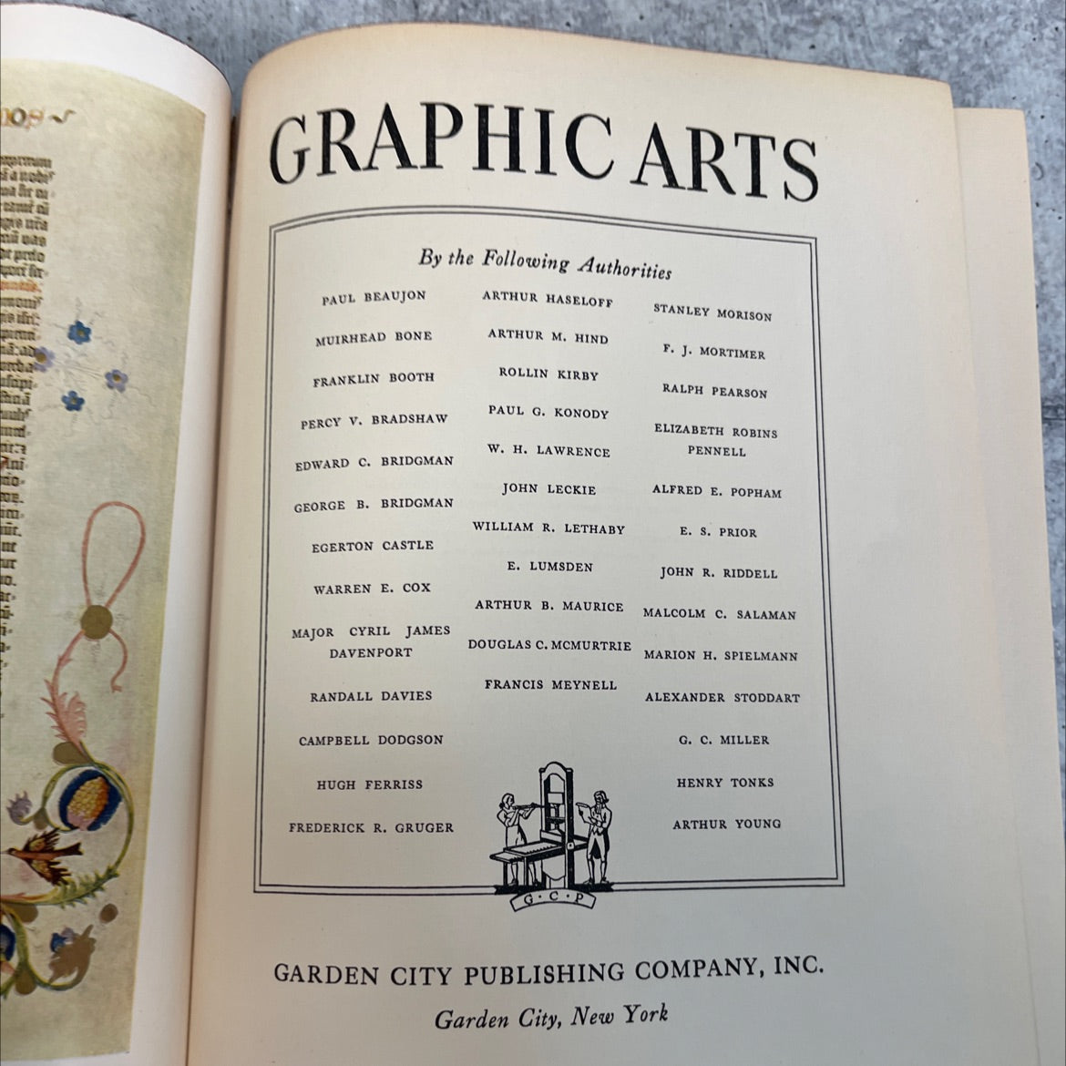 graphic arts book, by paul beaujon, 1936 Hardcover, Antique image 2