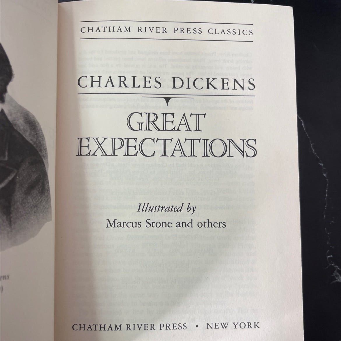 great expectations book, by charles dickens, 1983 Leather, Vintage image 2