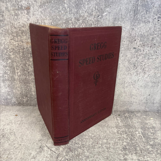 gregg speed studies book, by john robert gregg, 1942 Hardcover, Vintage image 1