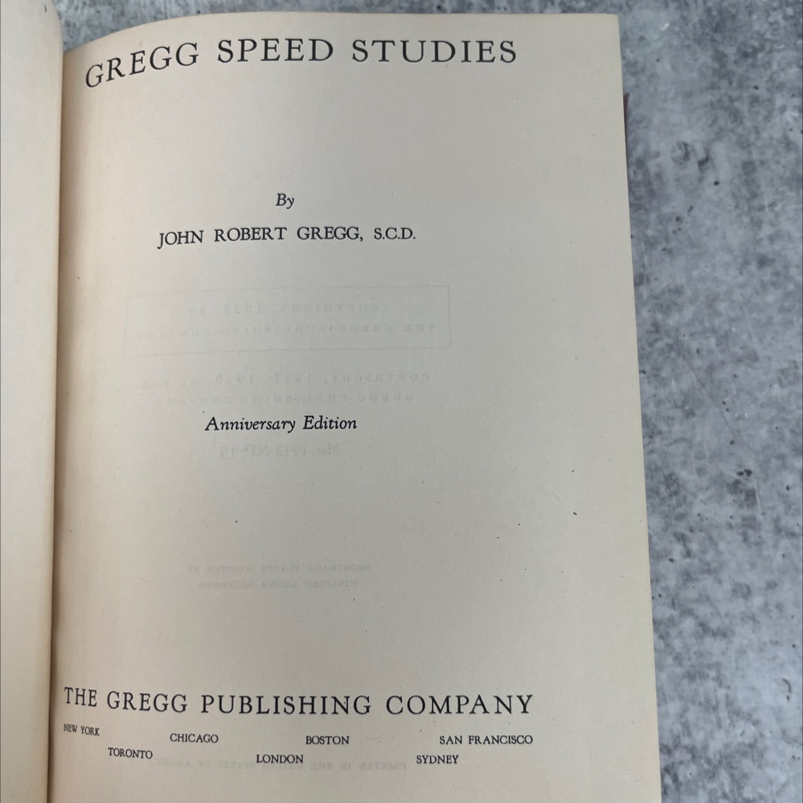 gregg speed studies book, by john robert gregg, 1942 Hardcover, Vintage image 2