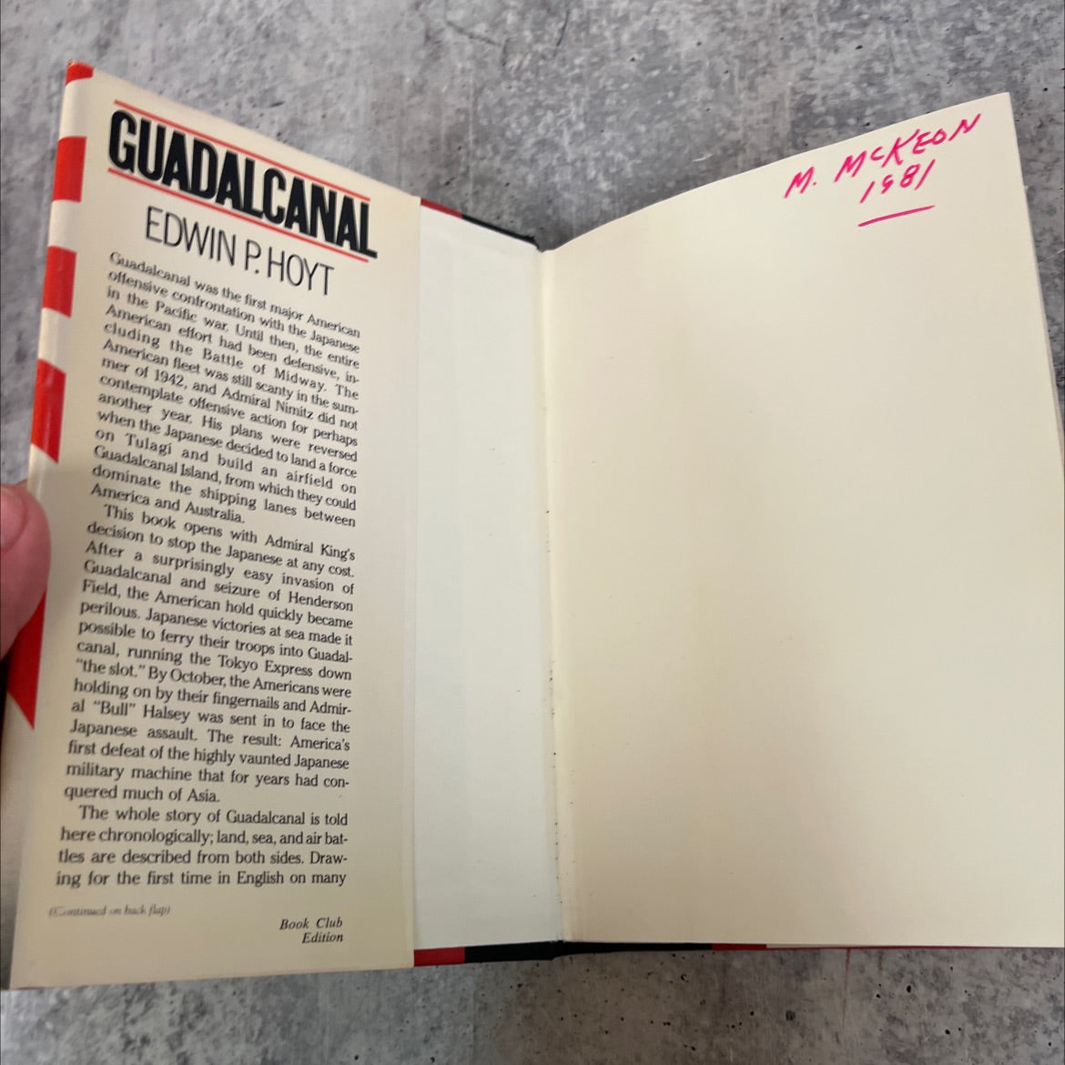 guadalcanal book, by edwin p. hoyt, 1981 Hardcover image 4