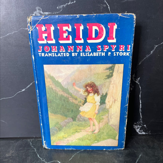 heidi book, by johanna spyri, 1915 Hardcover, Antique image 1