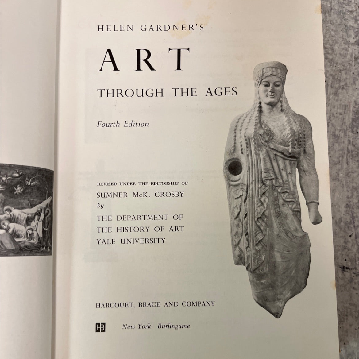 helen gardner's art through the ages book, by sumner mck. crosby, 1959 Hardcover, Vintage image 2