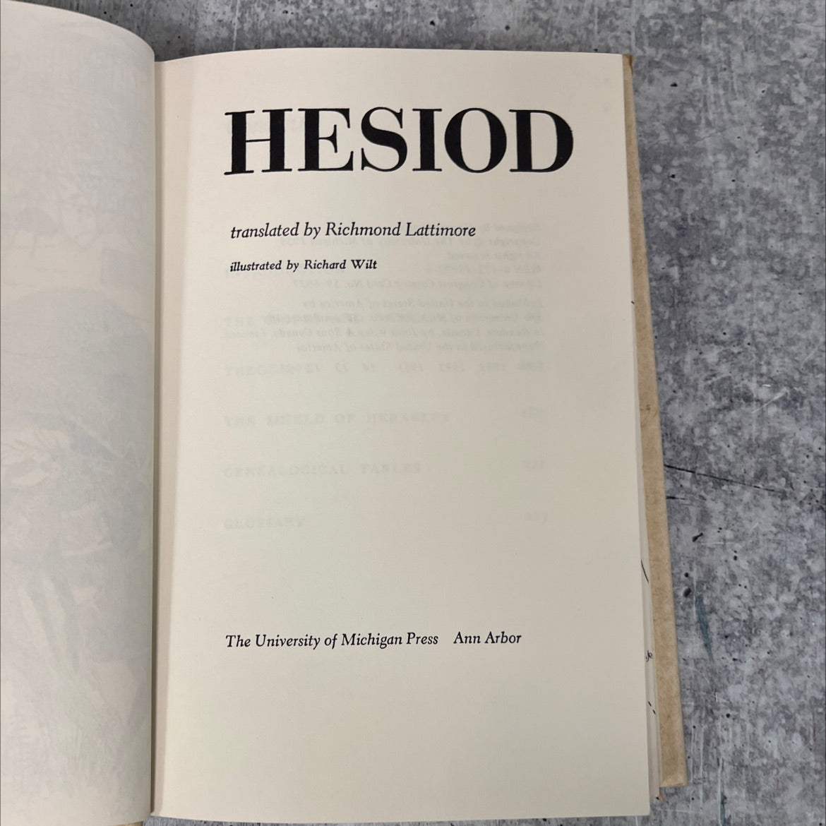 hesiod book, by hesiod, 1959 Hardcover, Vintage image 2