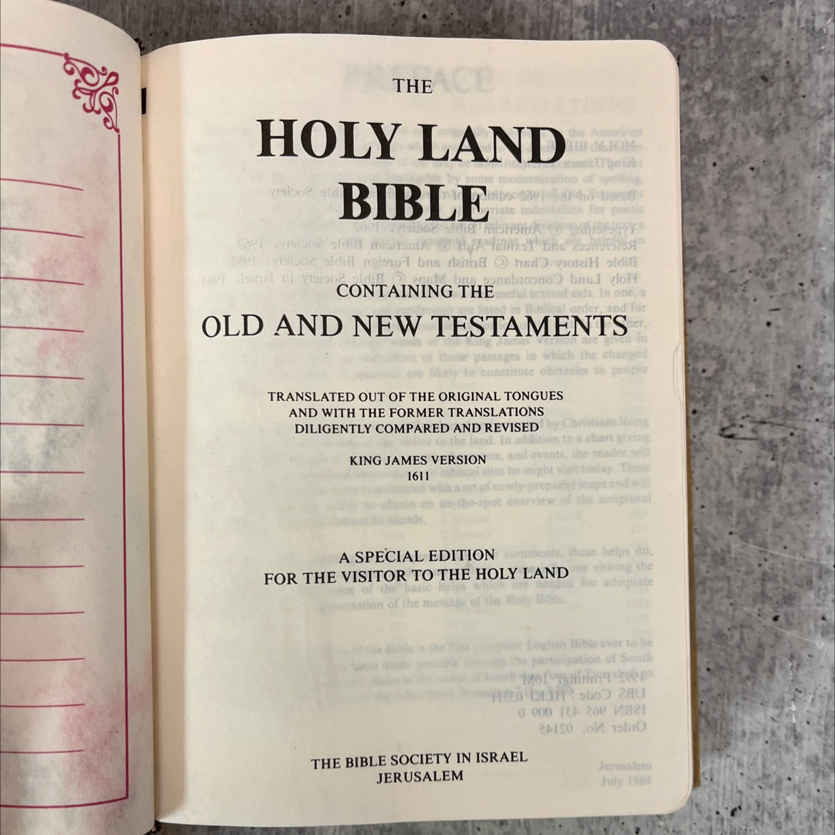 holy bible: king james version book, by unknown, 1984 Hardcover, KJV image 2