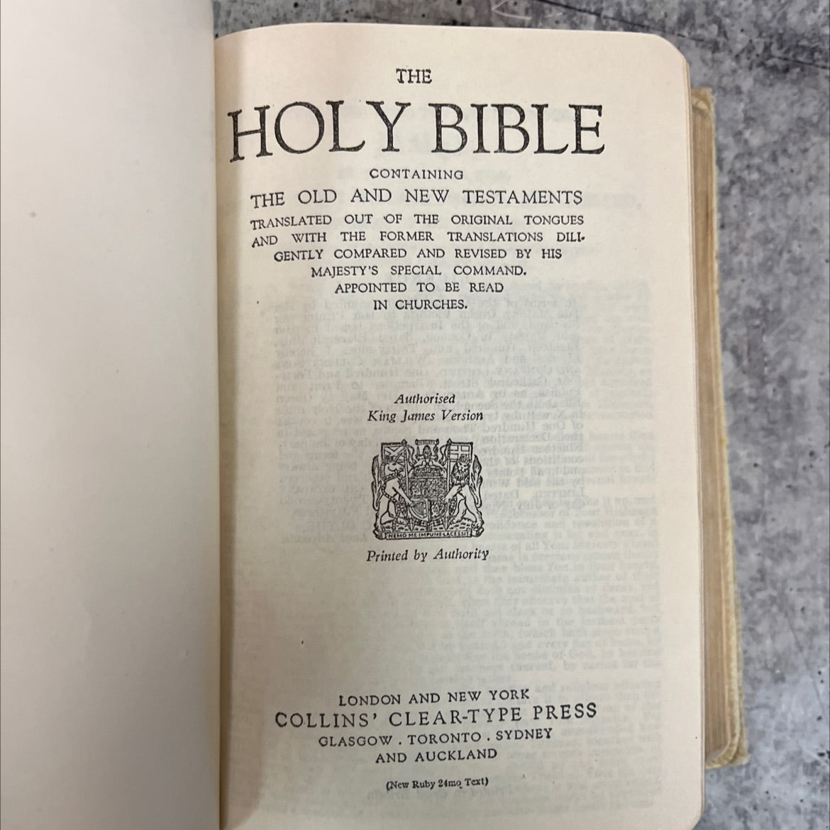 holy bible containing the old and new testaments book, by unknown, 1953 Hardcover, Vintage, KJV image 2