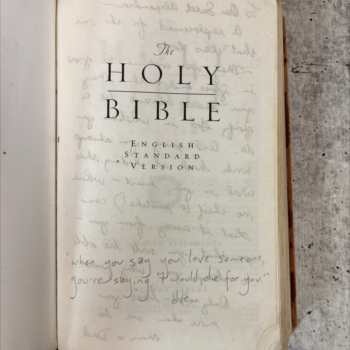 holy bible english standard version book, by unknown, 2003 Leather image 2