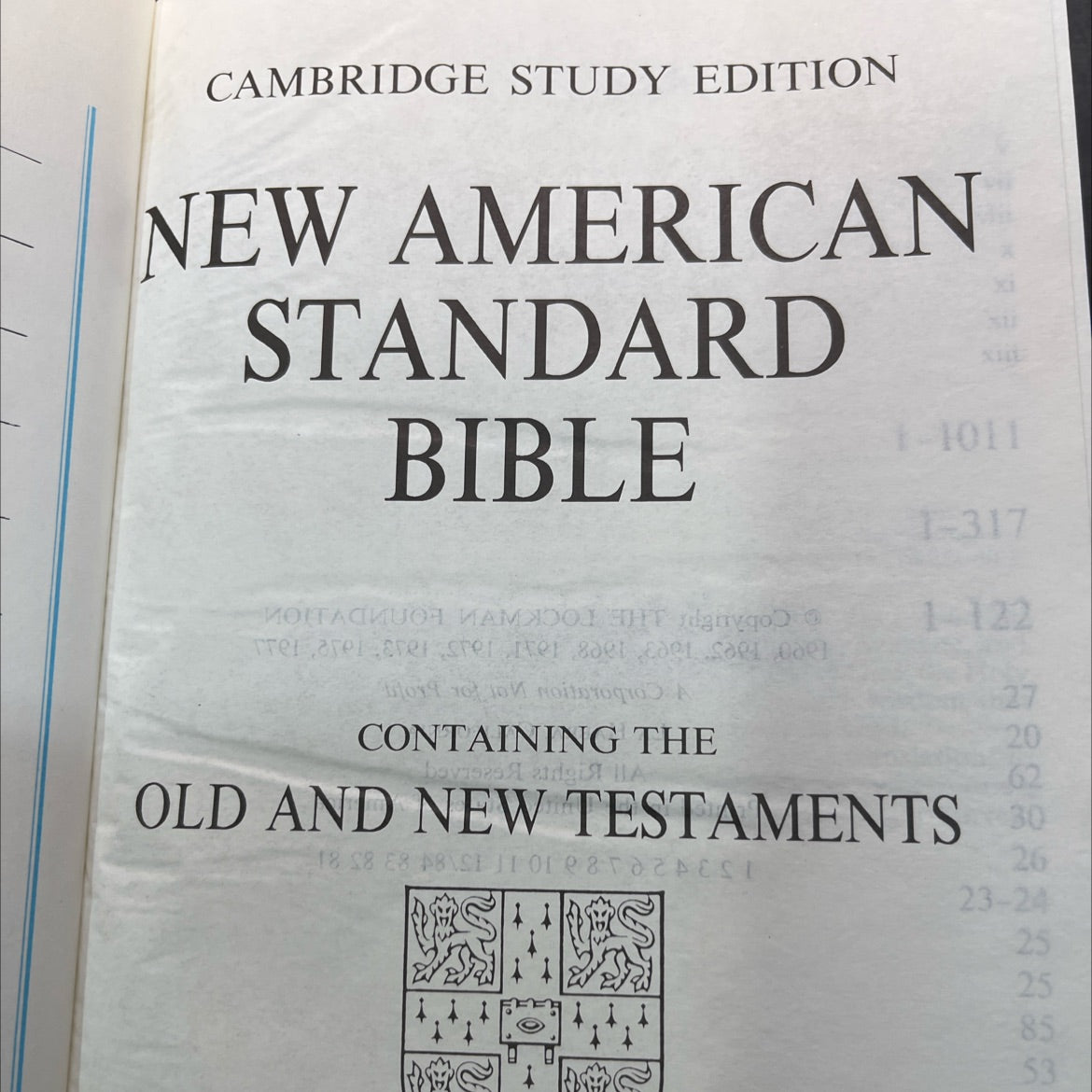 holy bible new american standard bible book, by The Lockman Foundation, 1977 Leather image 2