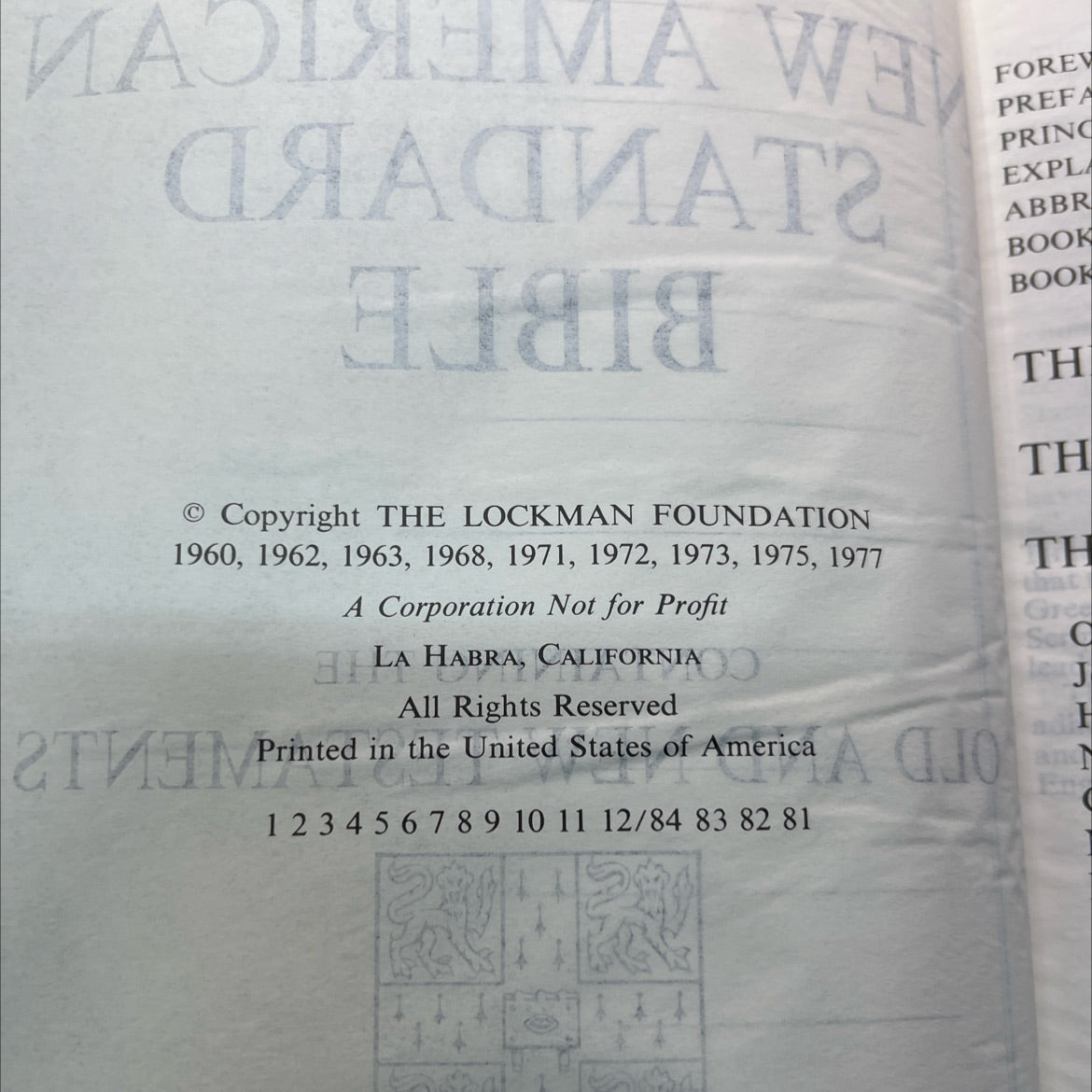 holy bible new american standard bible book, by The Lockman Foundation, 1977 Leather image 3