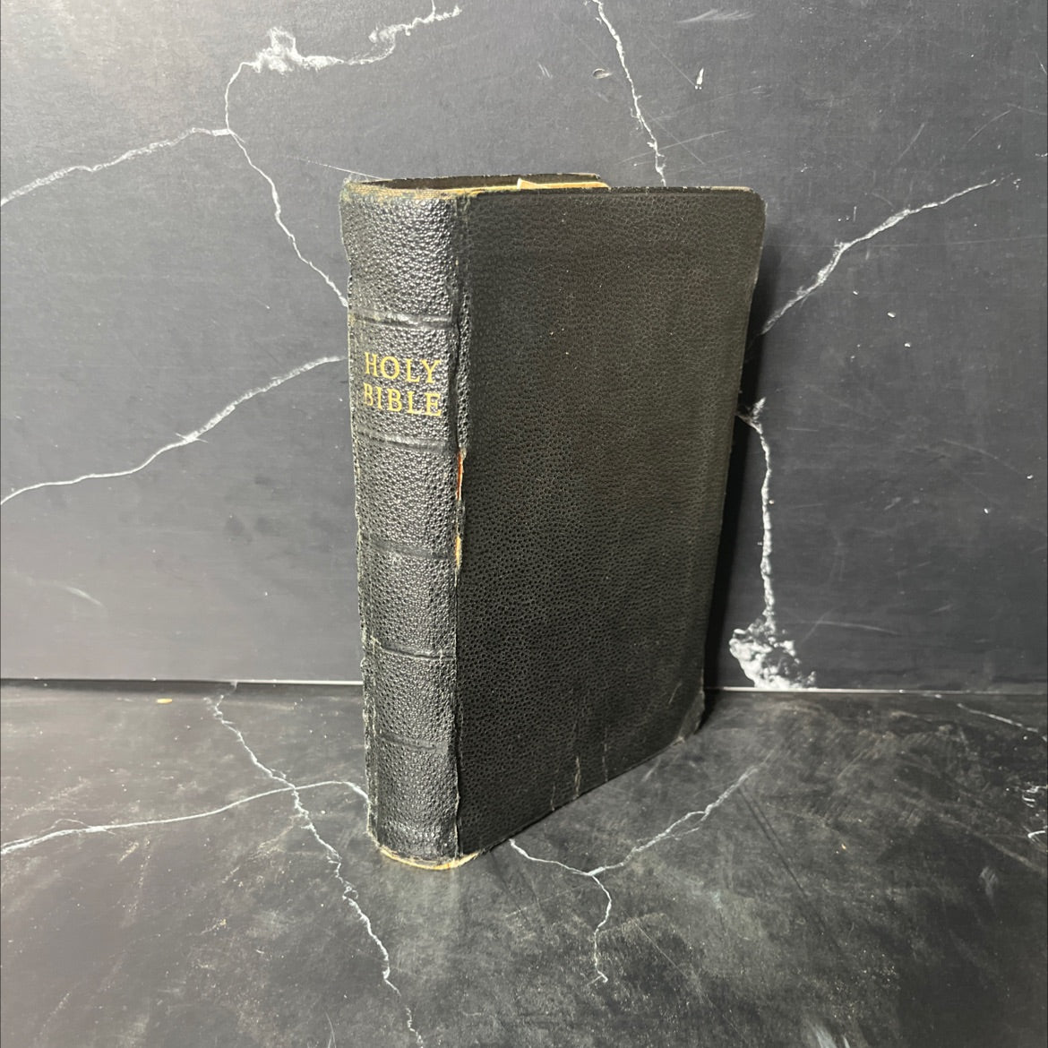 holy bible book, by Unknown, 2008 Leather, Vintage image 1