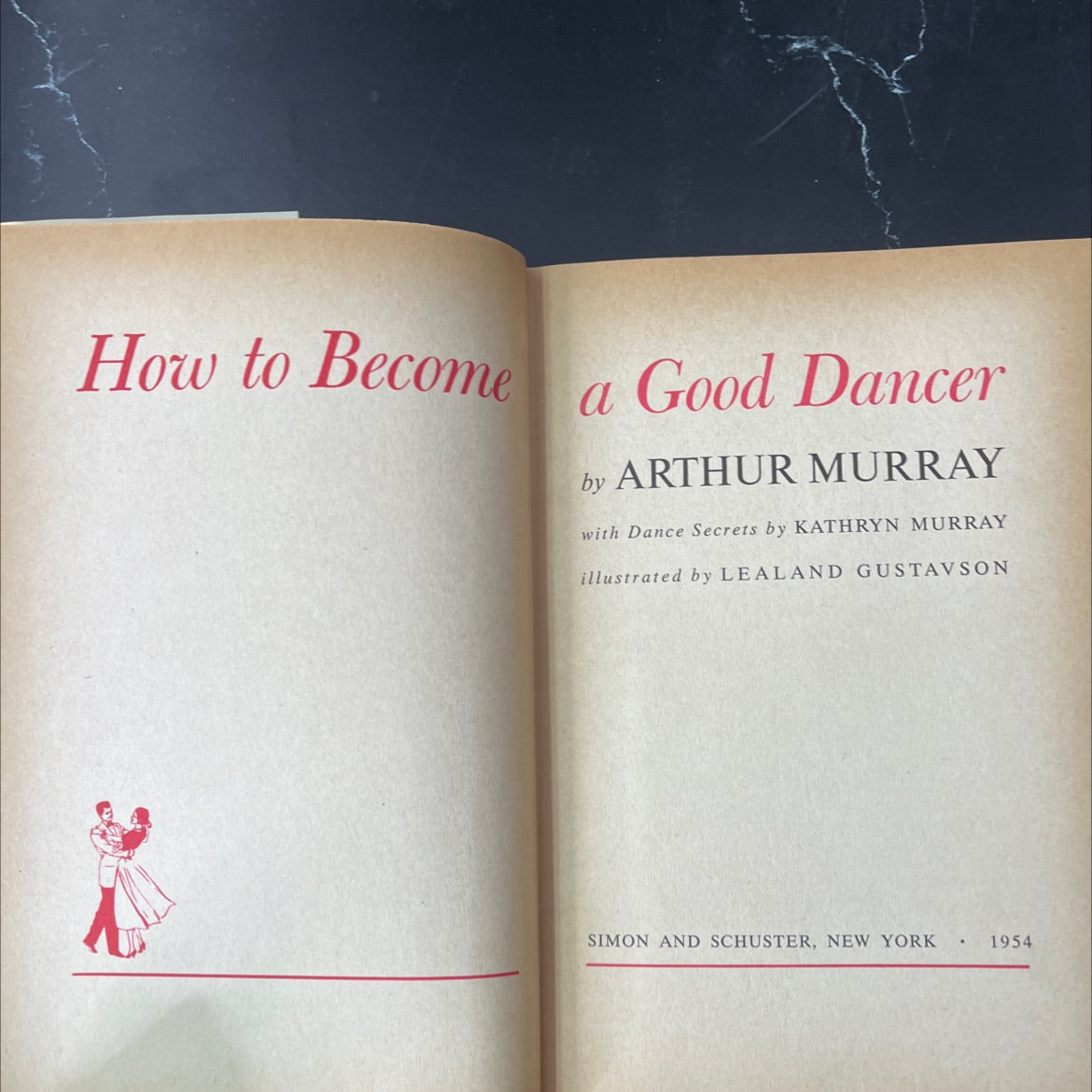 how to become a good dancer book, by arthur murray, 1954 Hardcover, Vintage image 2