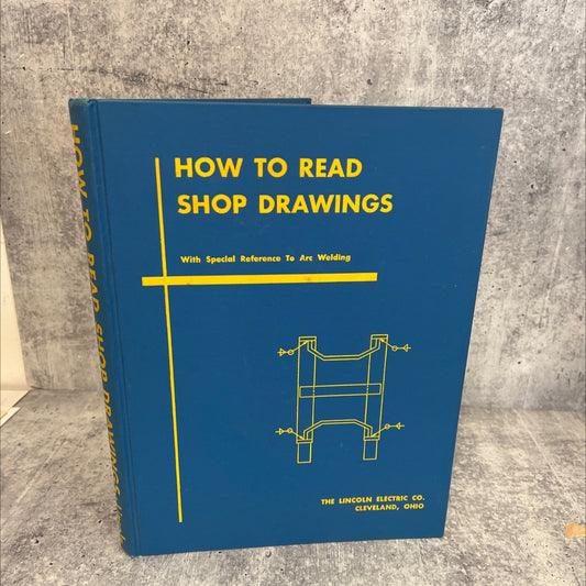 how to read shop drawings book, by the lincoln electric company, 1972 Hardcover, Vintage image 1