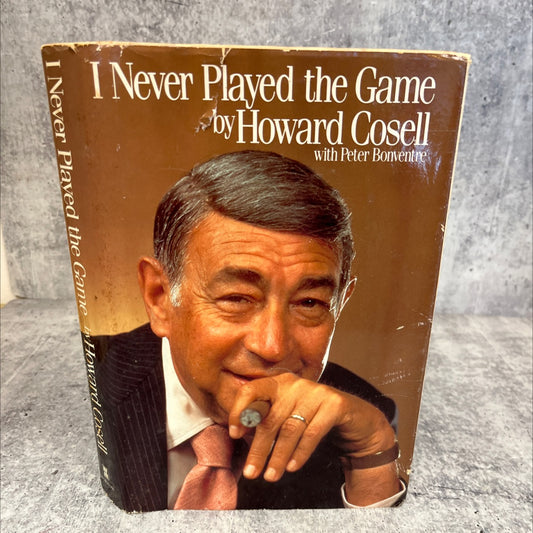 i never played the game book, by howard cosell, 1985 Hardcover image 1