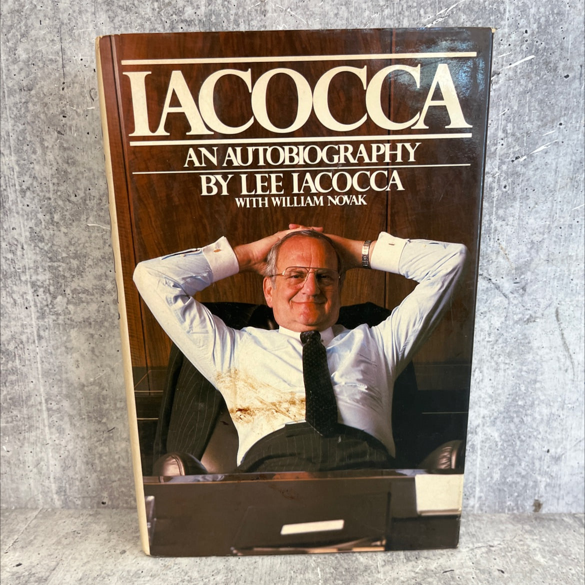 iacocca an autobiography book, by lee iacocca with william novak, 1984 Hardcover, First Edition, Vintage image 1