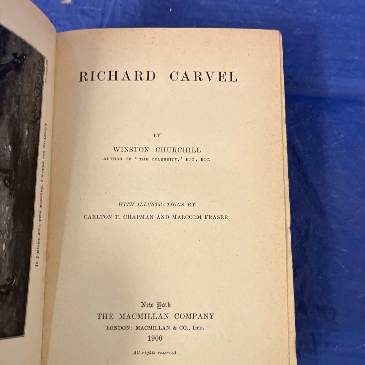 if i might kill this monster, i would die willingly book, by winston churchill, 1900 Hardcover image 2