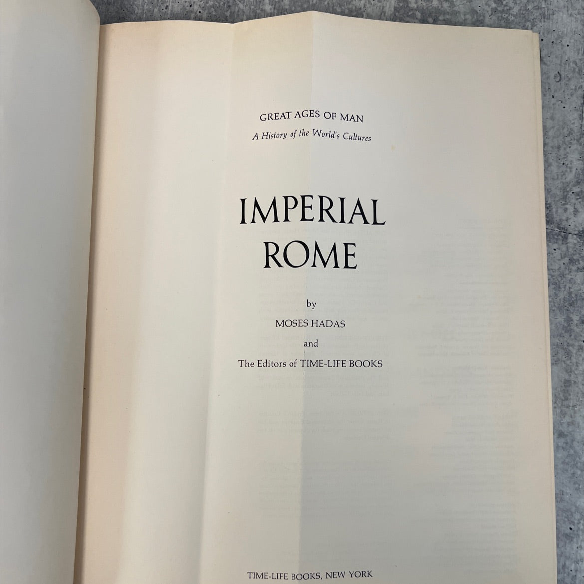 imperial rome book, by moses hadas, 1975 Hardcover, Vintage image 2