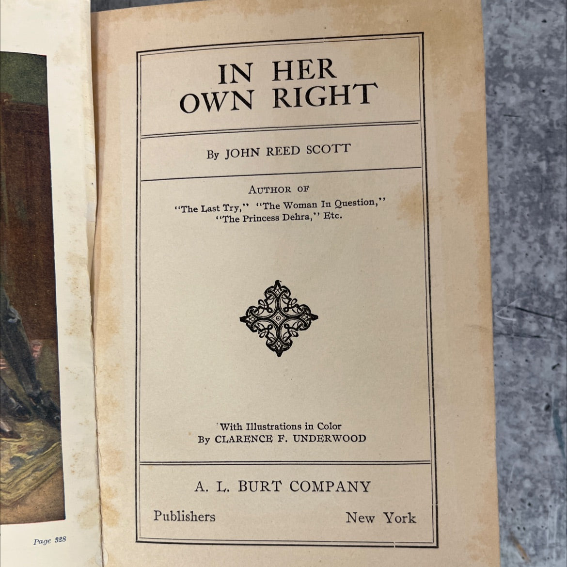 in her own right book, by john reed scott, 1911 Hardcover, Antique image 2