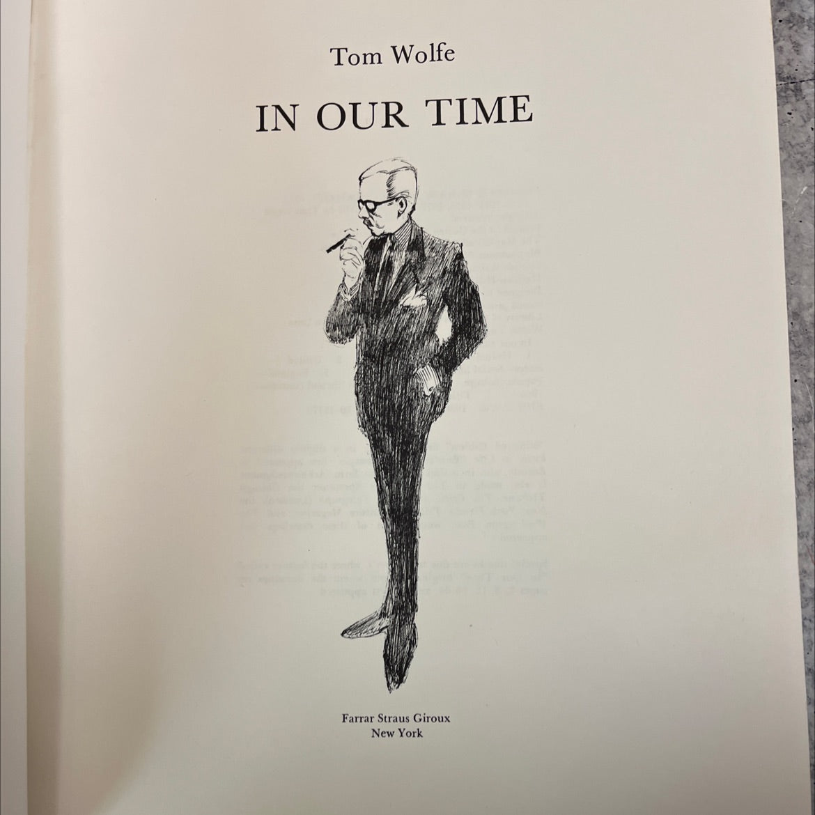 in our time book, by tom wolfe, 1980 Hardcover image 2