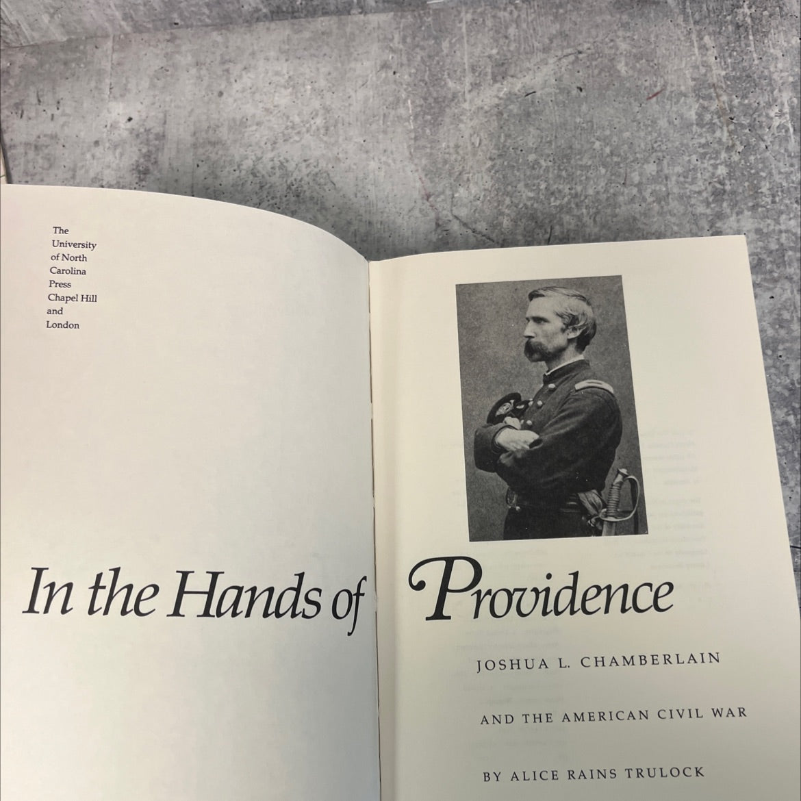 in the hands of providence: joshua l. chamberlain and the american civil war book, by alice rains trulock, 1992 image 2