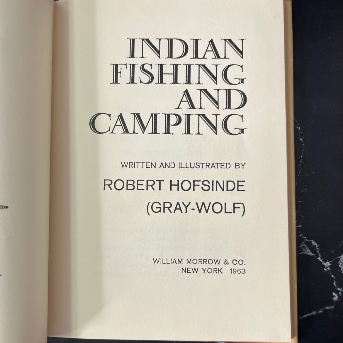 indian fishing and camping book, by robert hofsinde, 1963 Hardcover, Vintage image 2