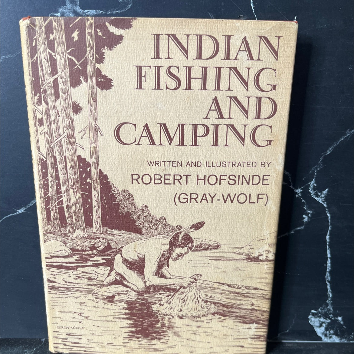 indian fishing and camping book, by robert hofsinde, 1963 Hardcover, Vintage image 1