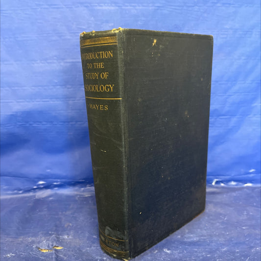 introduction to the study of sociology book, by edward cary hayes, 1926 Hardcover image 1