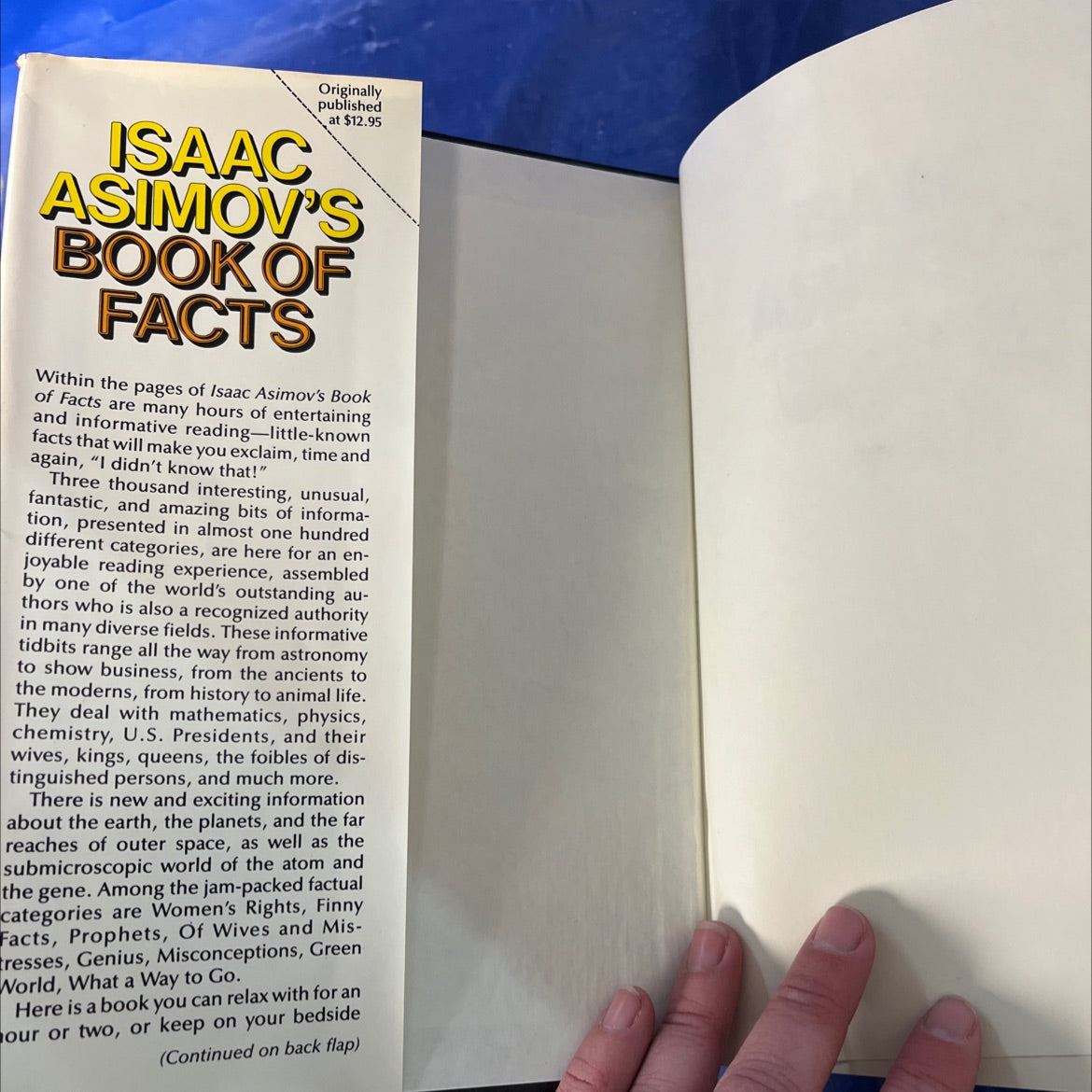 isaac asimov's book of facts book, by Isaac Asimov, 1981 Hardcover image 4