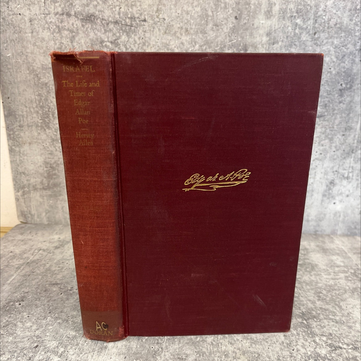 israfel the life and times of edgar allan poe book, by hervey allen, 1927 Hardcover, Vintage image 1