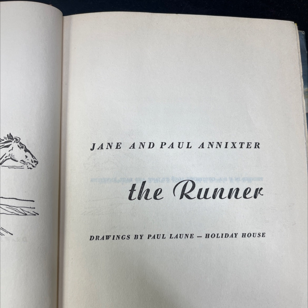 jane and paul annixter the runner book, by jane and paul annixter, 1956 Hardcover image 2