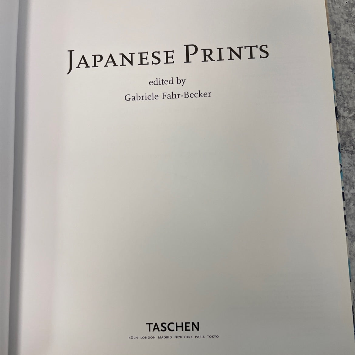 japanese prints book, by gabriele fahr-becker, 1999 Hardcover image 2