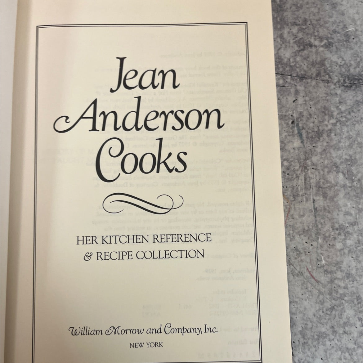 jean anderson cooks her kitchen reference & recipe collection book, by jean anderson, 1982 Hardcover image 2