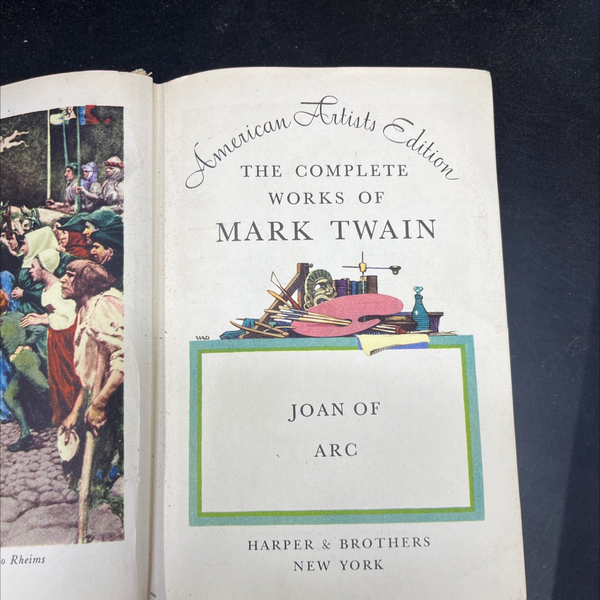 joan of arc, vol. ii book, by mark twain, 1924 Hardcover image 2