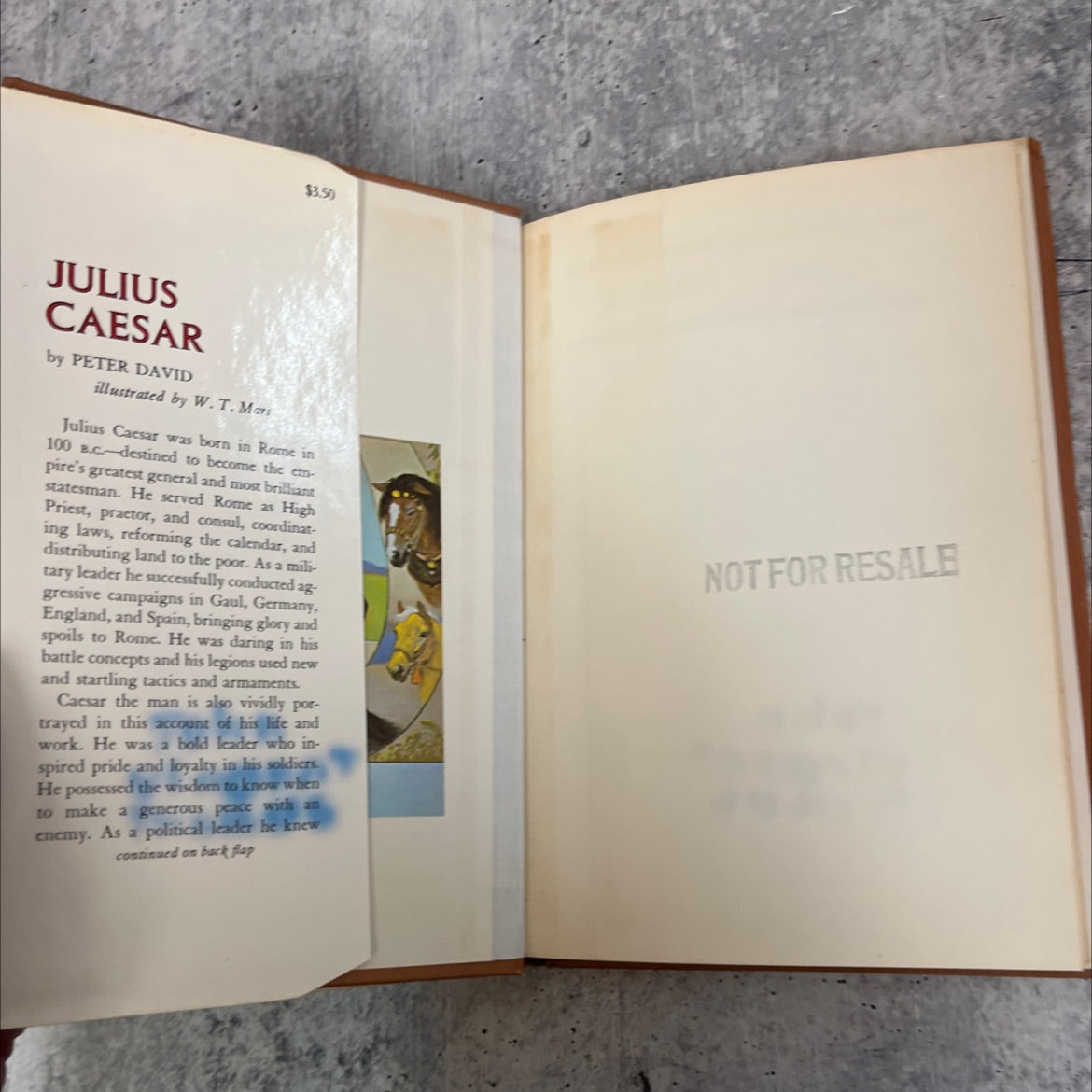 julius caesar book, by Peter David, 1968 Hardcover image 4