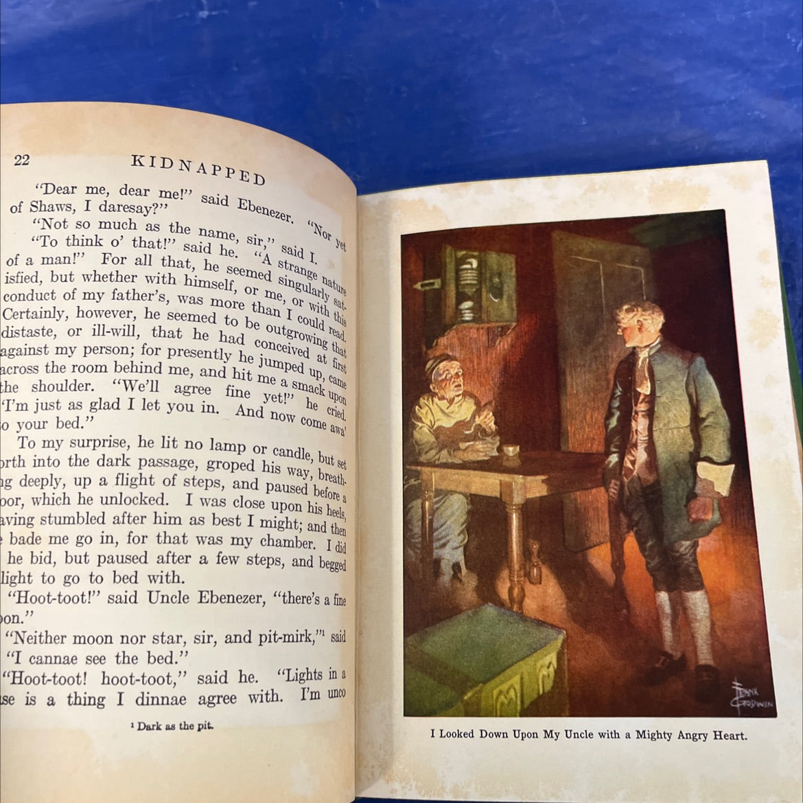 kidnapped book, by robert louis stevenson, 1925 Hardcover image 4