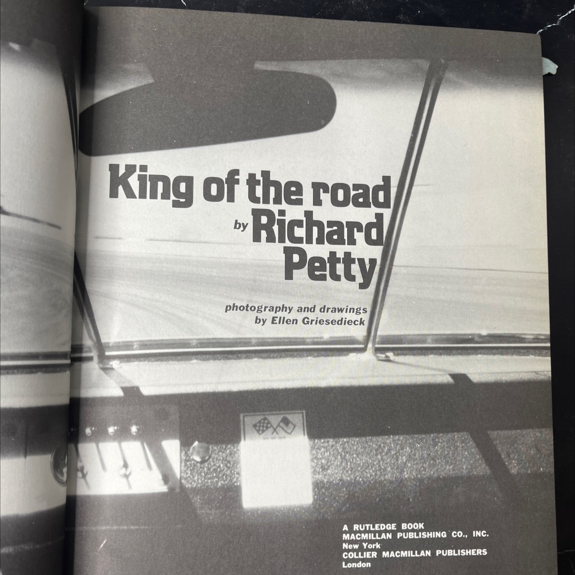 king of the road book, by richard petty, 1977 Hardcover, Vintage image 2