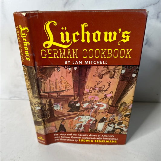 lüchow's german cookbook book, by jan mitchell, 1964 Hardcover image 1