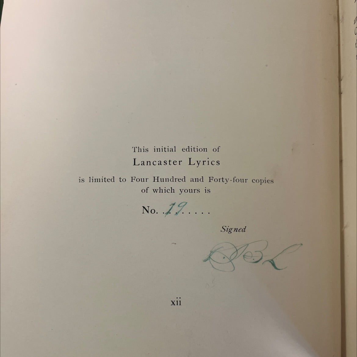 SIGNED lancaster l-y-r-i-c-s a cheerful volume of popular poems book, by david bachman landis, 1914 Hardcover, First image 4