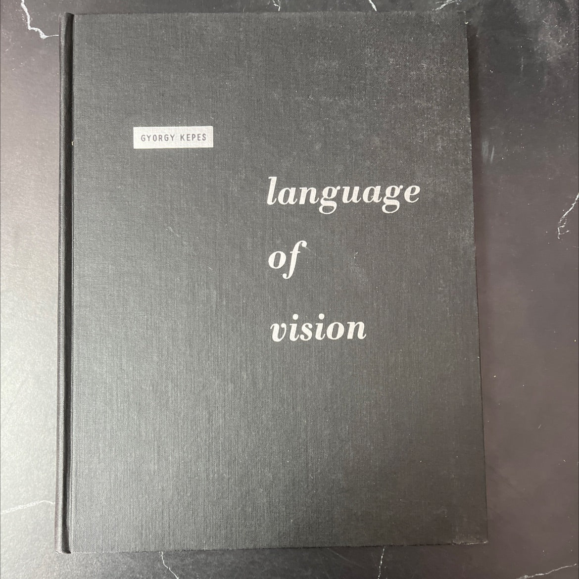 language of vision book, by Gyorgy Kepes, 1964 Hardcover, Vintage, Red Letter Edition image 1