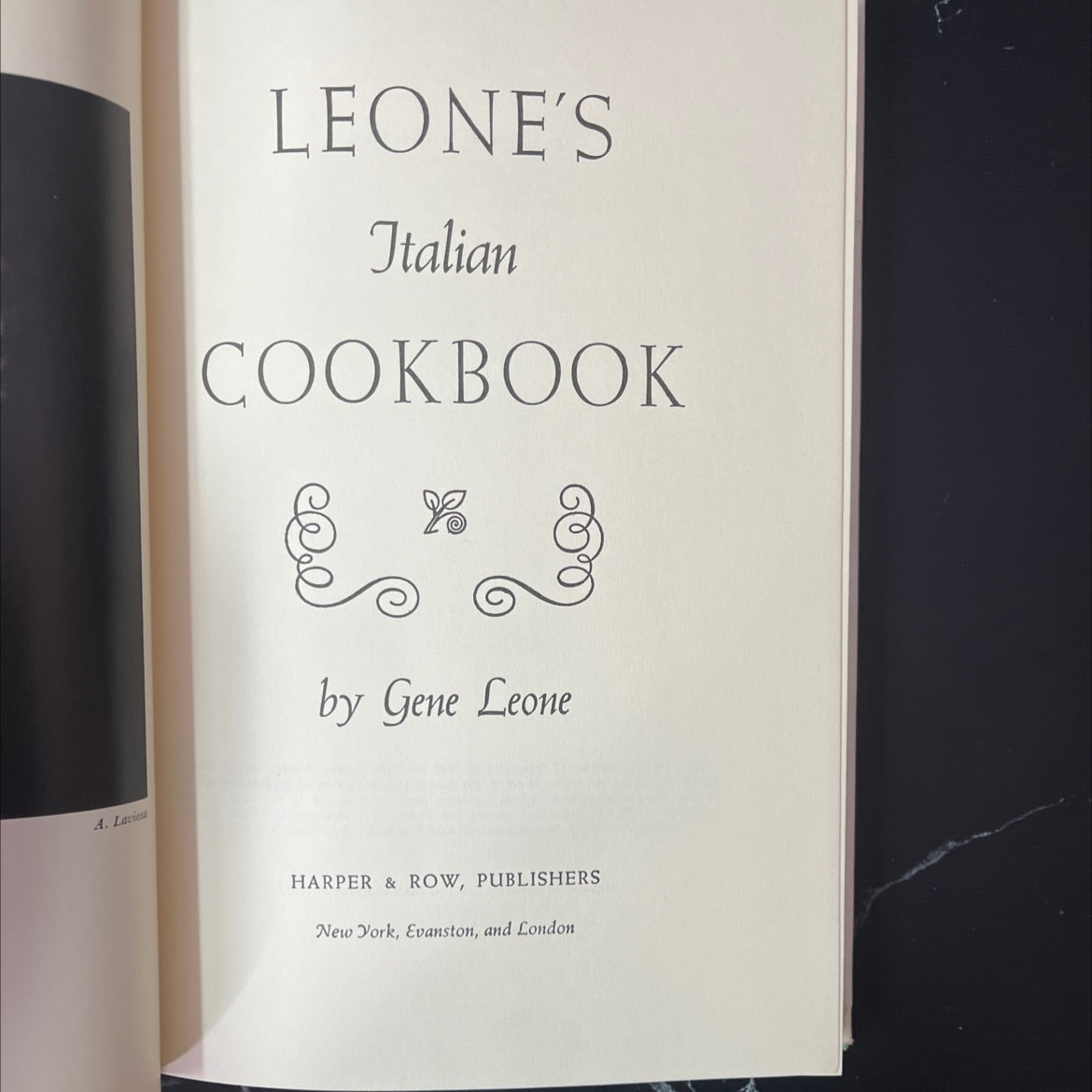 leone's italian cookbook book, by gene leone, 1967 Hardcover, Vintage image 2