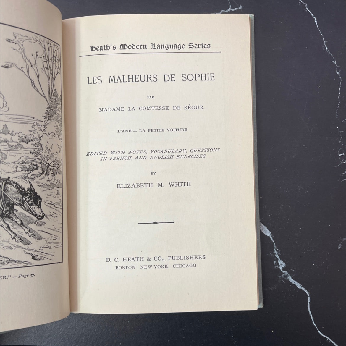 les malheurs de sophie book, by madame la comtesse de séguur, 1902 Hardcover, Antique image 2