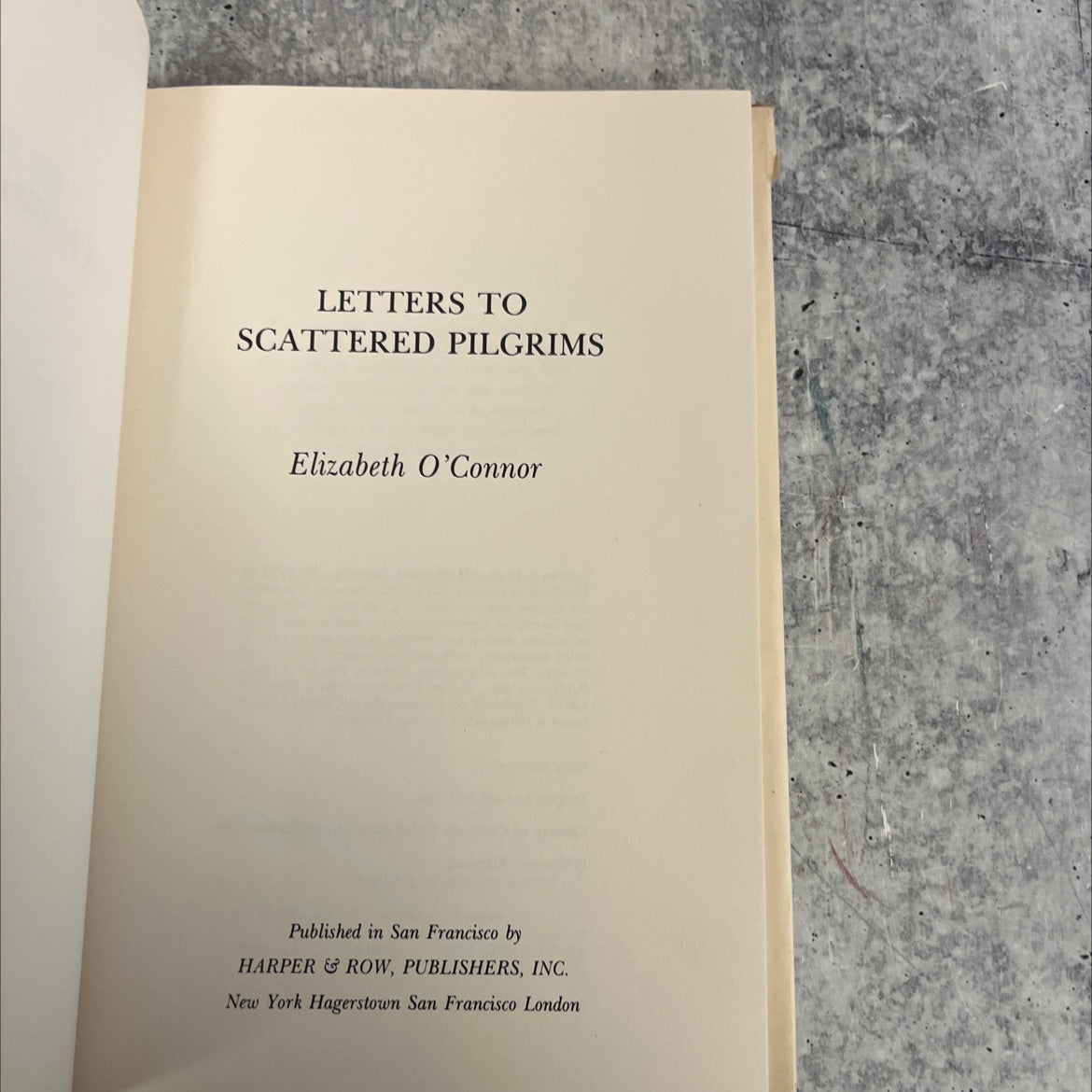 letters to scattered pilgrims book, by Elizabeth O'Connor, 1979 Hardcover image 2