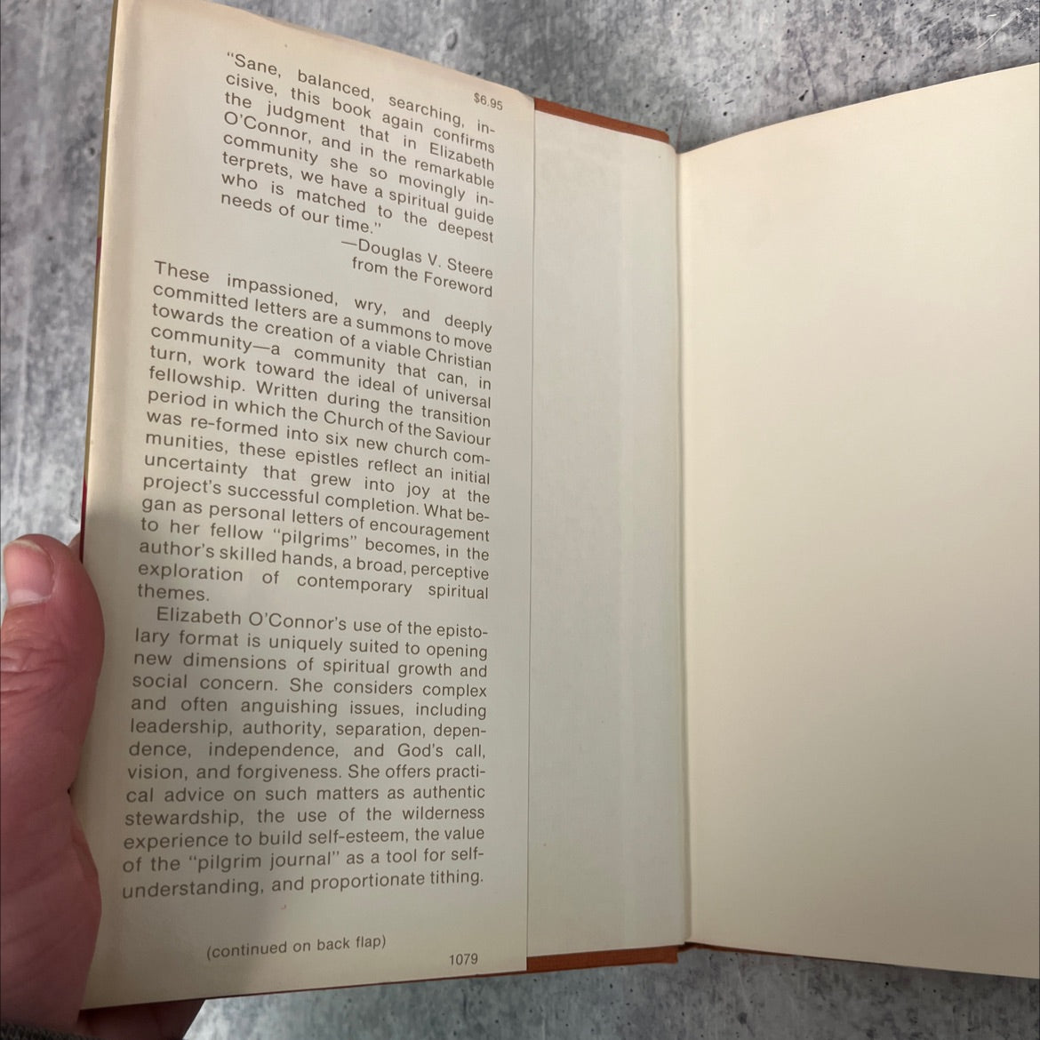 letters to scattered pilgrims book, by Elizabeth O'Connor, 1979 Hardcover image 4