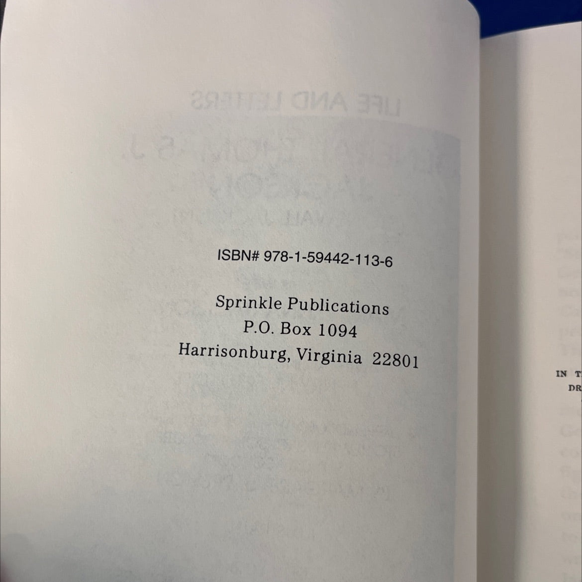 life and letters of general thomas j. jackson (stonewall jackson) book, by mary anna jackson, 1995 Hardcover image 3