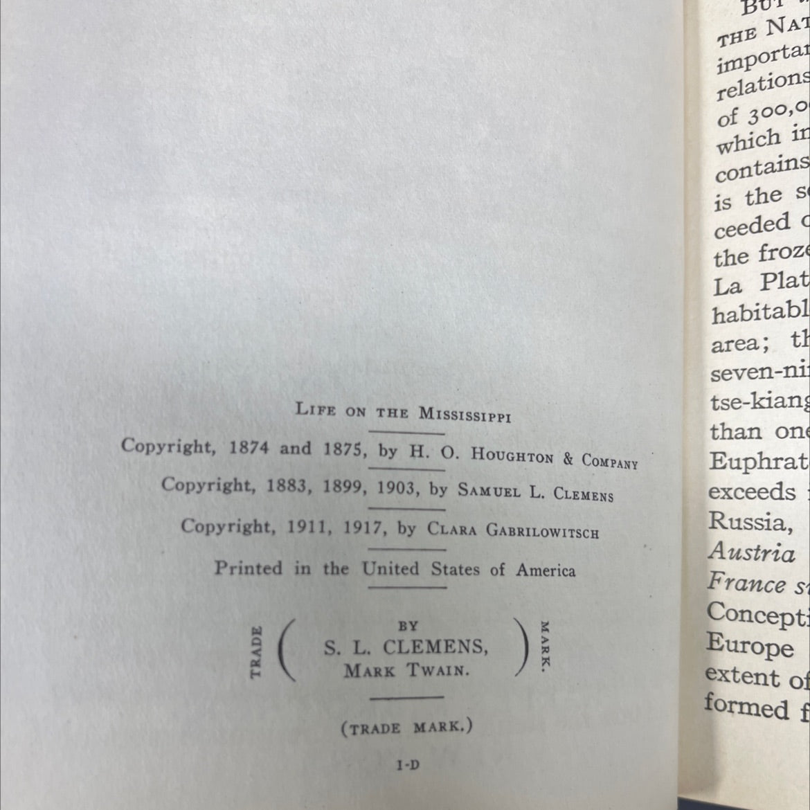 life on the mississippi book, by mark twain, 1917 Hardcover image 3