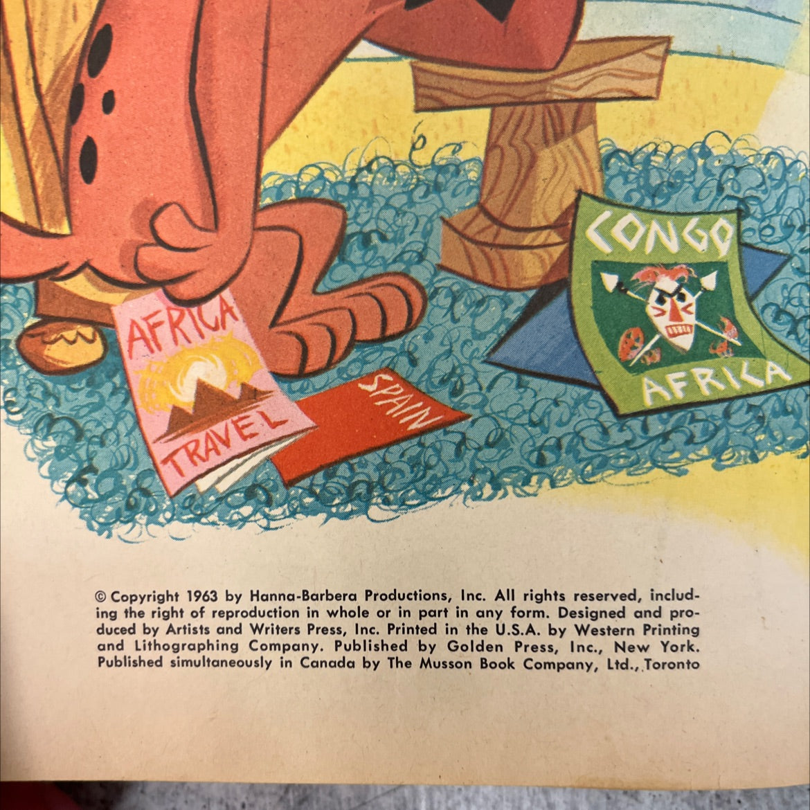 lippy the lion and hardy har har book, by gina ingoglia weiner, 1963 Hardcover, Vintage image 3