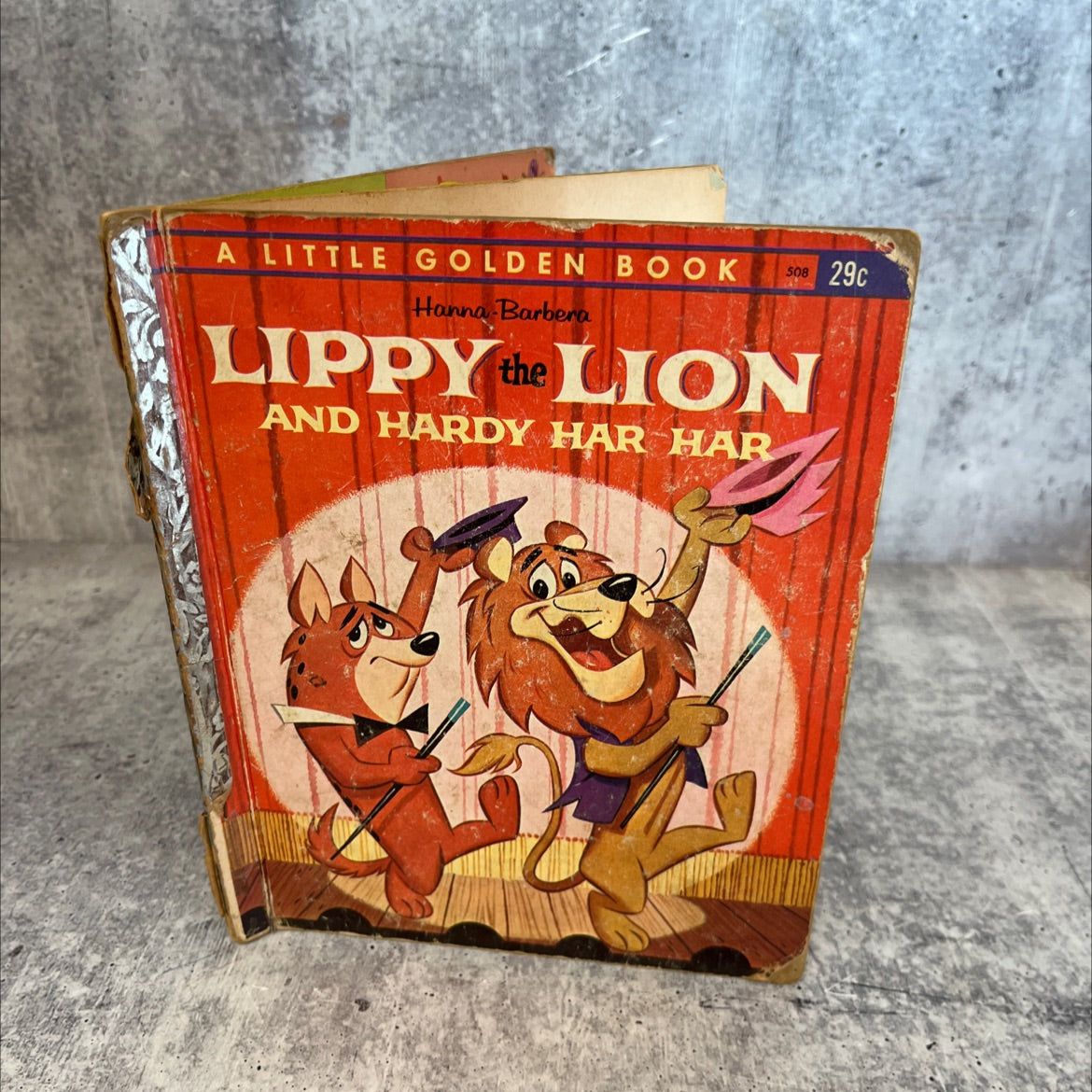 lippy the lion and hardy har har book, by gina ingoglia weiner, 1963 Hardcover, Vintage image 1