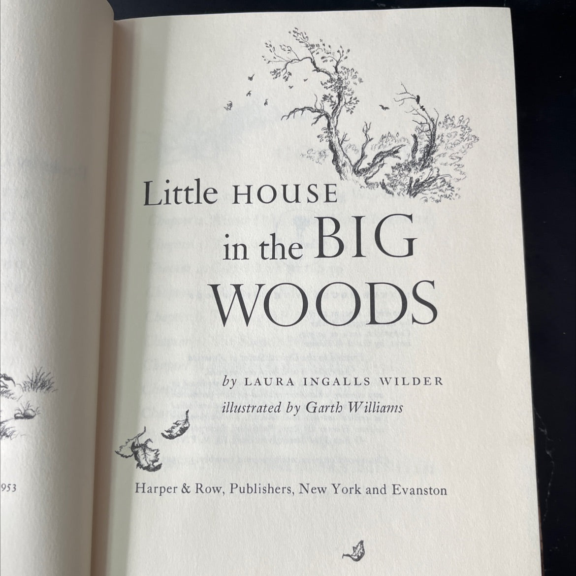 little house in the big woods book, by laura ingalls wilder, 1953 Hardcover, Vintage image 2